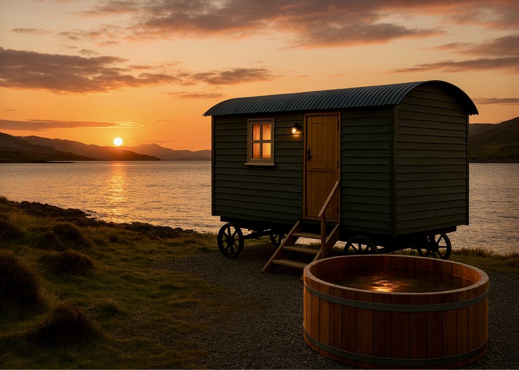 Glamping in Wales - Regions - Scottish Islands (AI Generated Image)