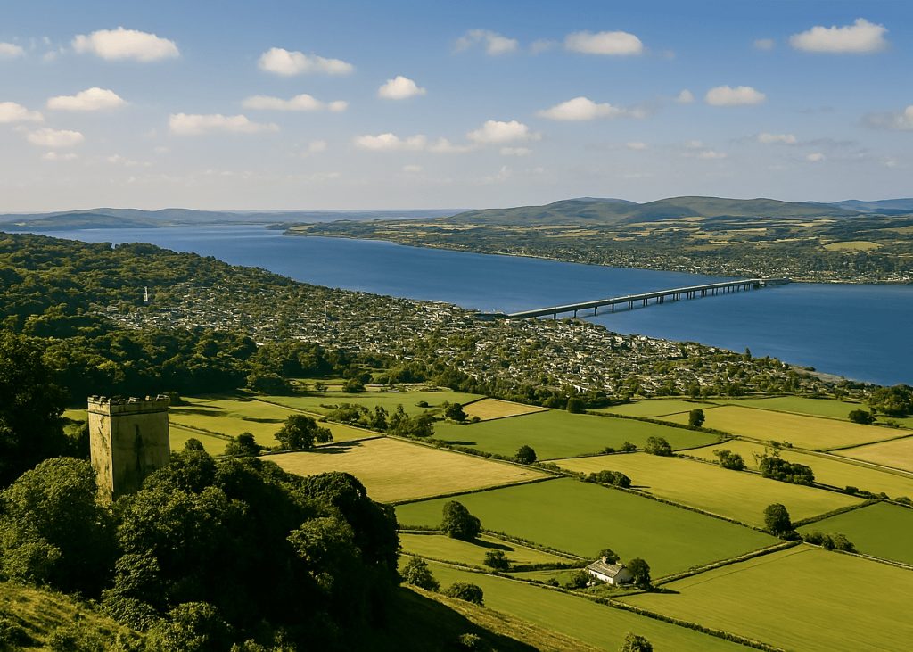 Glamping in Wales - Regions - Angus & Dundee (AI generated image)