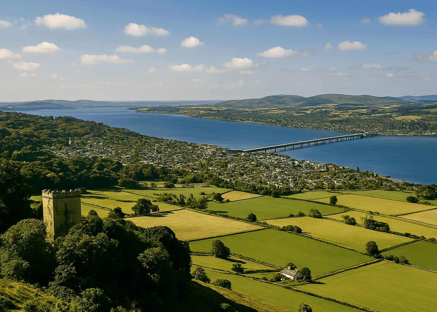 Glamping in Wales - Regions - Angus & Dundee (AI generated image)