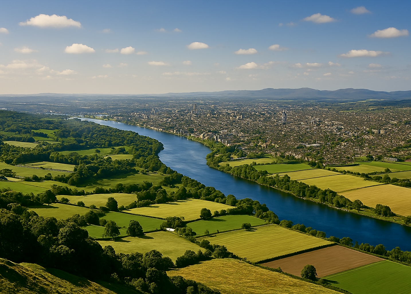 Glamping in Wales - Regions - Glasgow & The Clyde Valley (AI generated image)